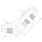 World Wide Fittings Male JIC to Male JIC Bulkhead 45 Deg. Elbow - With Locknut F5375X04X04LN - alternate 2